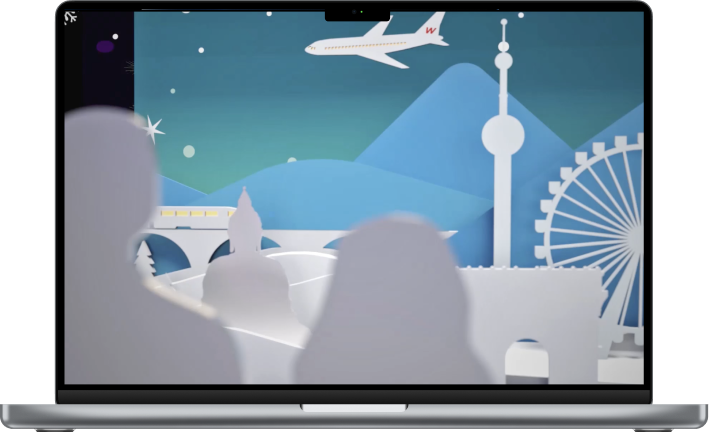 Новогодняя открытка «Не переставайте мечтать»